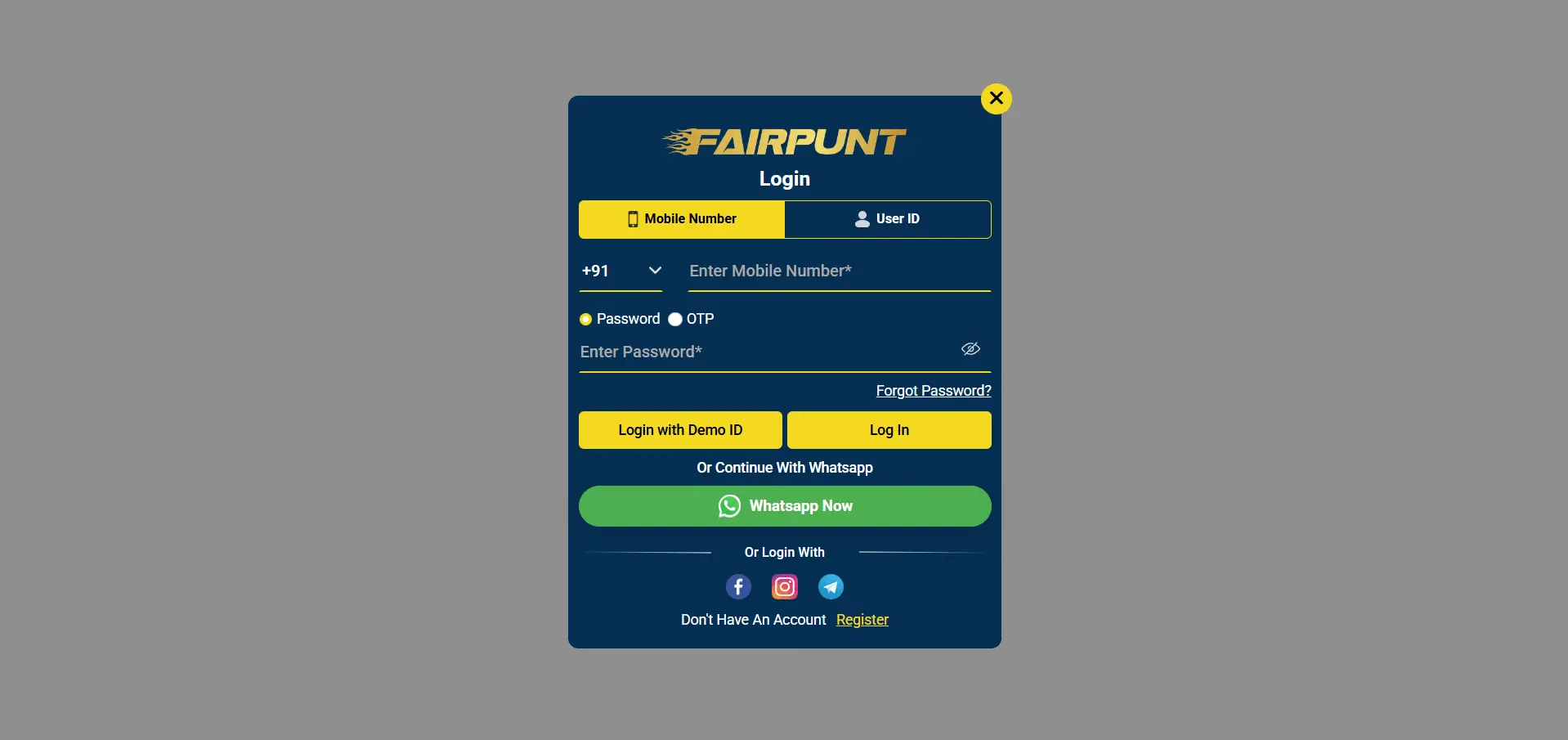 Fairpunt pro app